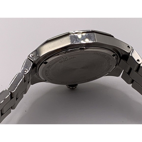 Bulova Men's Quartz Diamond Accent Black Dial Date Display 44mm Watch 98D103 - Picture 13 of 16